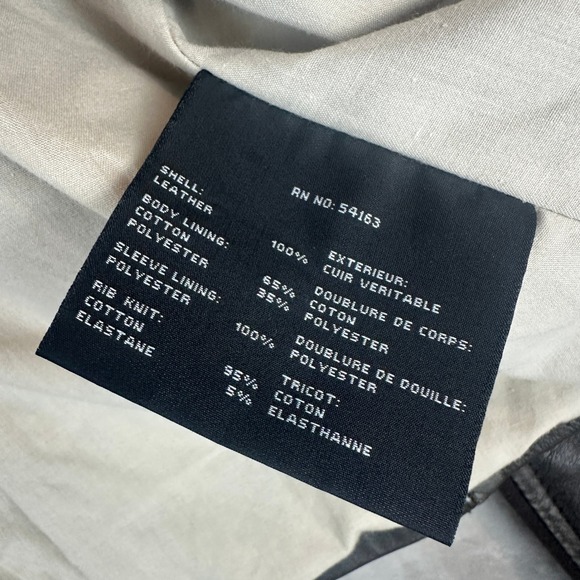 Marc New York Andrew Marc Leather Moto Jacket Anthracite Gray Size M - Picture 3 of 14